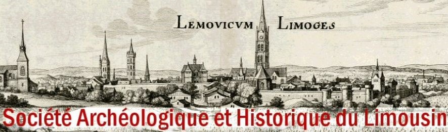SHSDS : Le bandeau du site de la Société archéologique et Historique du Limousin